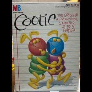 Vintage 1986 Milton Bradley Cootie Bug Game w/ Original Box